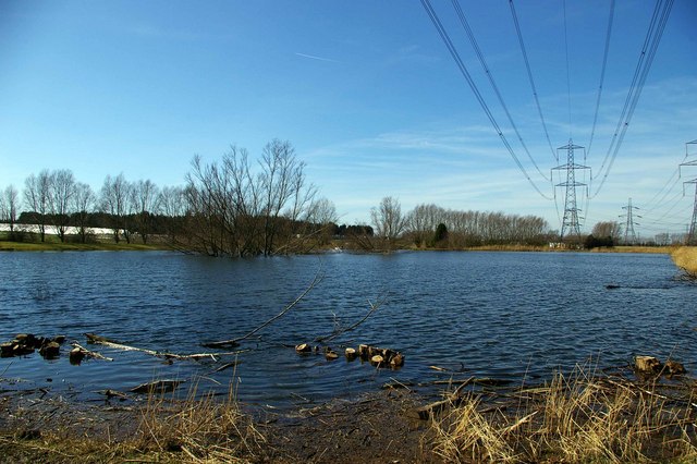 Landwirtschaftliches Speicherbecken (Wasserrückhaltebecken) zur Sammlung von Bewässerungswasser