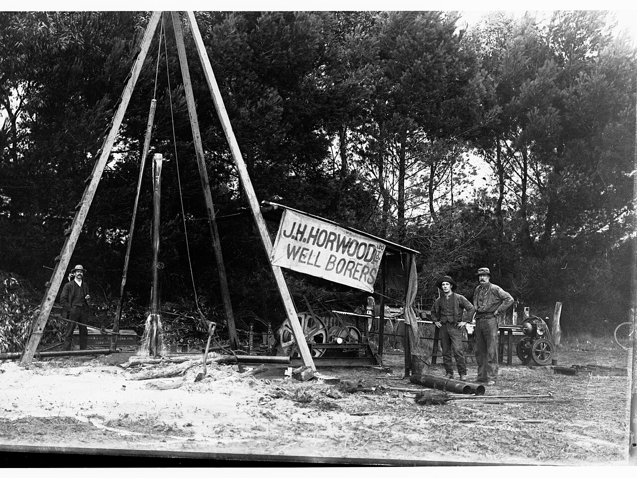 Brunnen zur Wasserförderung für die Bewässerung